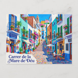 Carrer de la Mare de Déu Spanien Postkarte