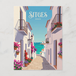 Carrer de la Mare de Déu Spanien Postkarte