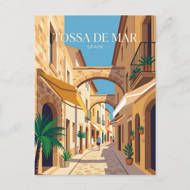 Carrer des Socors Spanien Postkarte (Vorderseite)