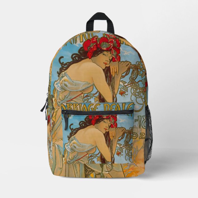 Carriage Dealers by Alphonse Mucha (1902) Bedruckter Rucksack (Vorderseite)