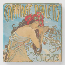 Carriage Dealers by Alphonse Mucha (1902) Steinuntersetzer