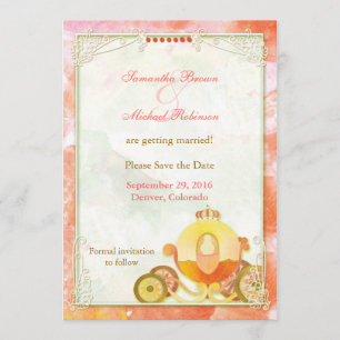 Carriage Prinzessin: Save the Date Einladungen