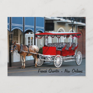 Carriage Ride New Orleans Postkarte
