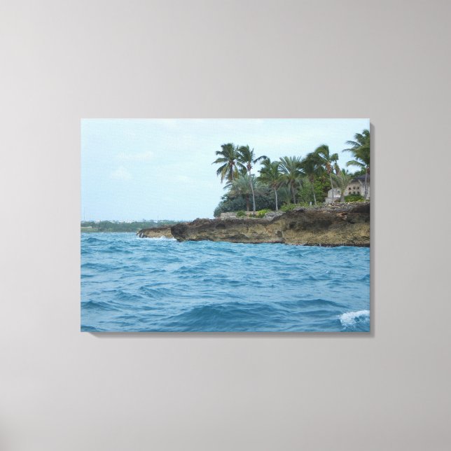 CARRIBEAN ISLAND #1 AUF LEINWAND 20 "x 16" (Vorderseite)