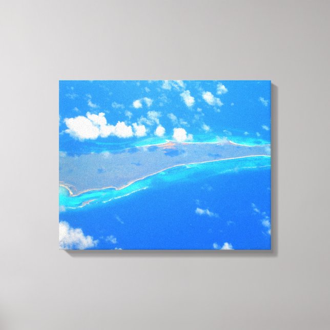 CARRIBEAN SEA #1 AUF LEINWAND 20 "x 16" (Vorderseite)