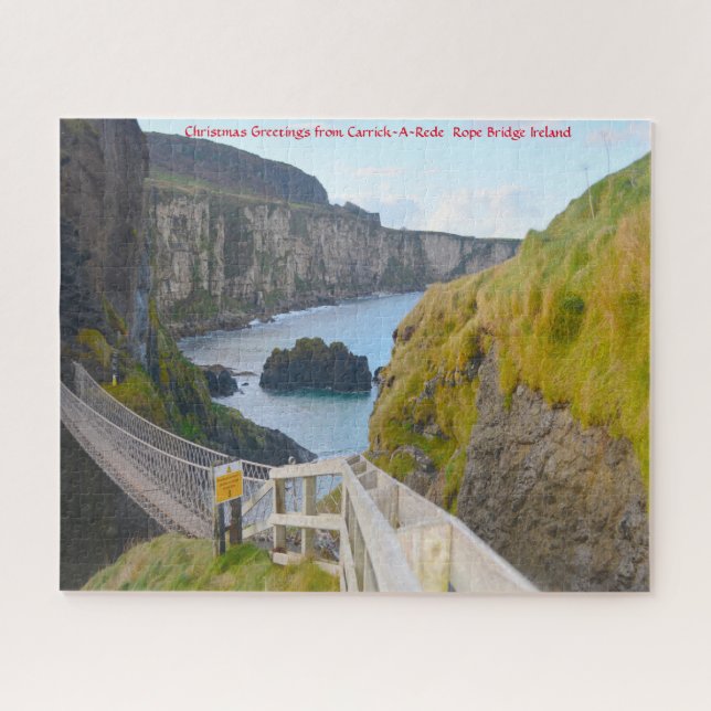 Carrick-A-Rede Rope Bridge Ireland Jigsaw Puzzle (Horizontal)