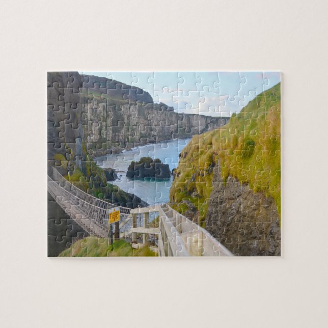 Carrick-A-Rede Rope Bridge Irland Puzzle (Horizontal)