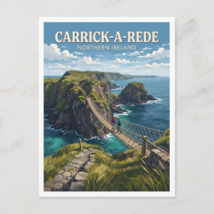 Carrick-a-Rede Seilbrücke Ballintoy Postkarte