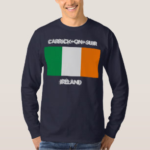 Carrick-on-Suir, Irland mit irischer Flagge T-Shirt