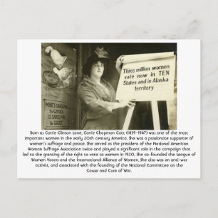 Carrie Catt - Feminist Postkarte
