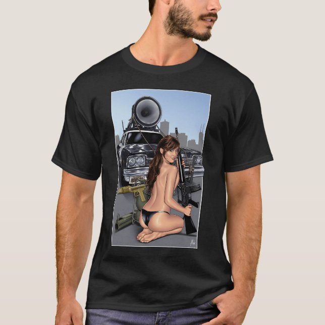 Carrie Fisher Blues T-Shirt (Vorderseite)