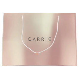 CARRIE Rose Gold Blush Höhepunkt Minimales Geschen Große Geschenktüte