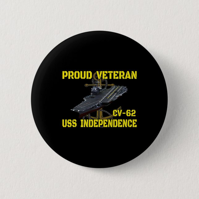 Carrier Uss Independence Cv-62 Veterans Day Vetera Button (Vorderseite)