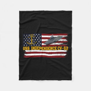 Carrier Uss Independence Cv-62 Veterans Day Vetera Fleecedecke
