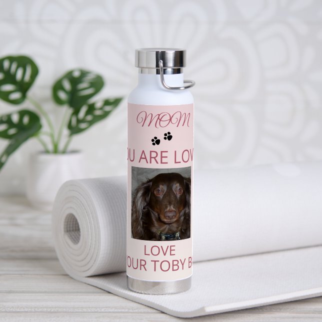 Carrier With Love From Your Fur-Kid Trinkflasche (Yoga (gedreht))