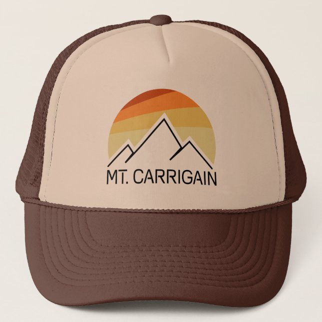 Carrigain New Hampshire Retro Truckerkappe (Vorderseite)
