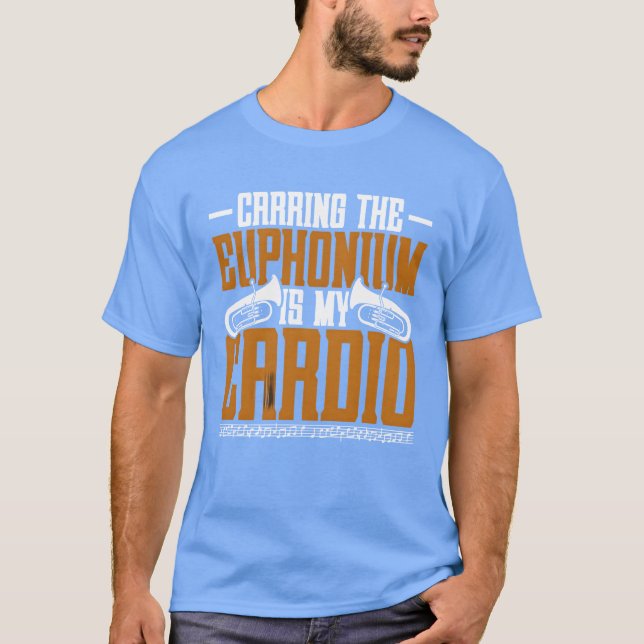 Carringhe Euphonium Is My Cardio retro T-Shirt (Vorderseite)