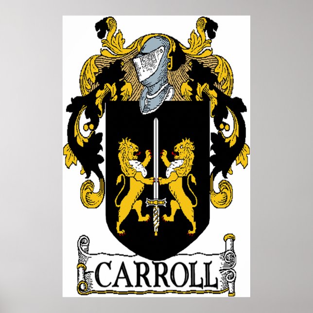Carroll Coat of Arms Canvas Print Poster (Vorne)