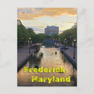 Carroll Creek Frederick Maryland #5 Postkarte