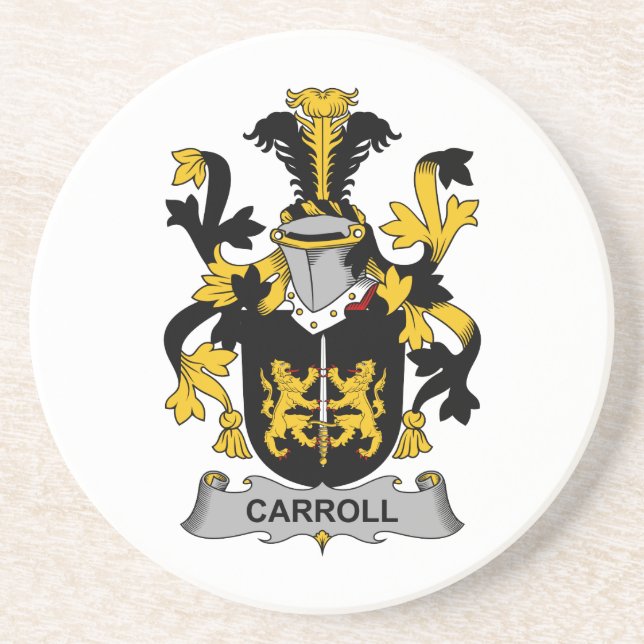 Carroll-Familienwappen Untersetzer (Vorne)
