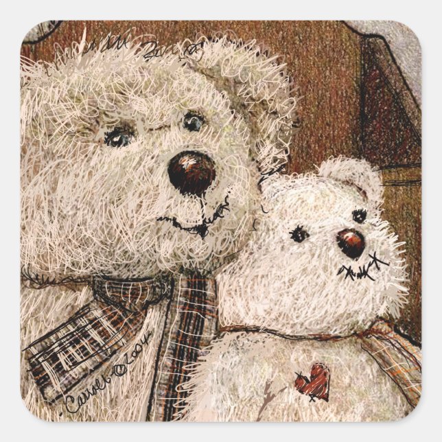 Carroll Teddy Bear Stickers (Vorderseite)