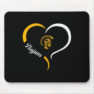 Carrollton Trojans Logo Halbherz Slogan Hs Mousepad
