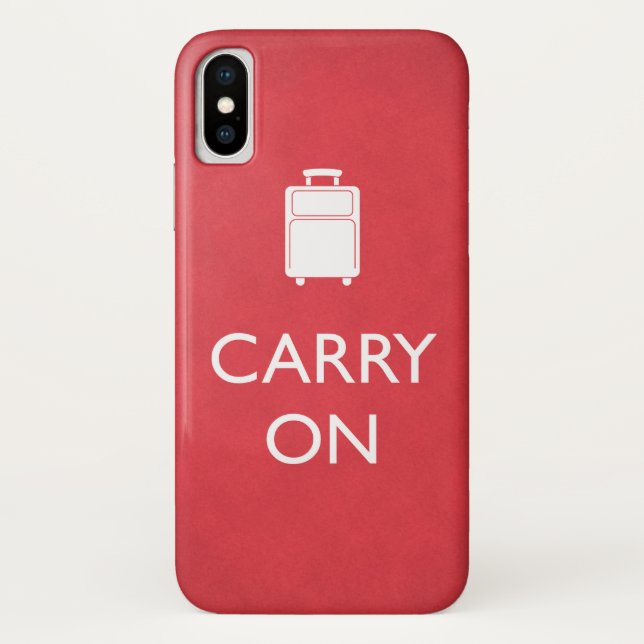 CARRON - Gepäck - Funny Red Case-Mate iPhone Hülle (Rückseite)