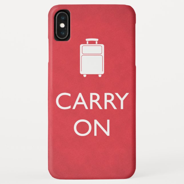 CARRON - Gepäck - Funny Red Case-Mate iPhone Hülle (Rückseite)
