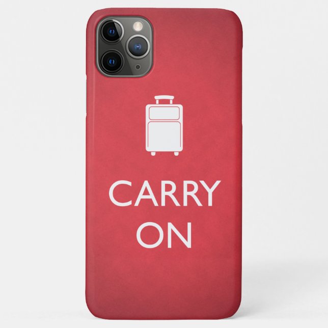 CARRON - Gepäck - Funny Red Case-Mate iPhone Hülle (Rückseite)