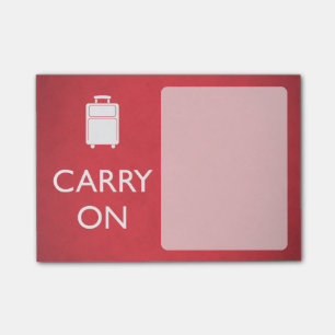 CARRON - Gepäck - Funny Red Post-it Klebezettel