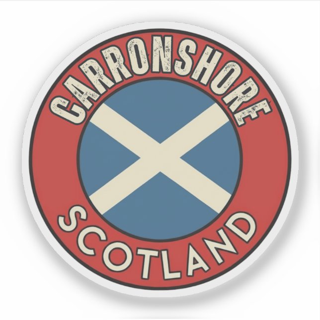 Carronshore, Schottland Aufkleber (Vorderseite)