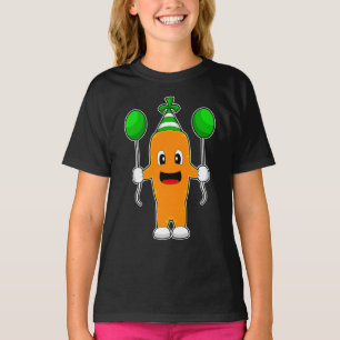 Carrot Birthday Balloons T-Shirt