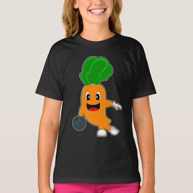 Carrot Bowling Bowling T-Shirt (Vorderseite)