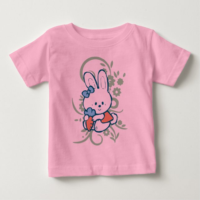 Carrot Bunny Baby Baby T-shirt (Vorderseite)