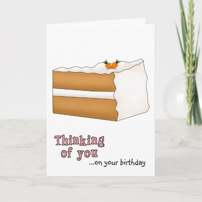 Carrot Cake Birthday Card Karte (Vorderseite)