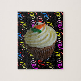 Carrot Cake Cupcake mit Confetti Puzzle