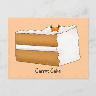 Carrot Cake Recipe Card Postkarte