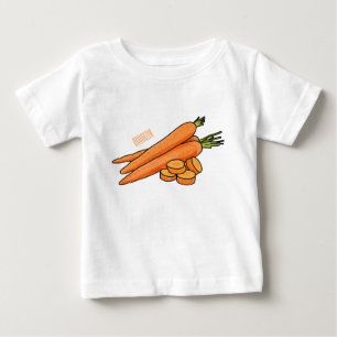 Carrot-Cartoon-Abbildung Baby T-shirt