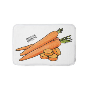 Carrot-Cartoon-Abbildung Badematte