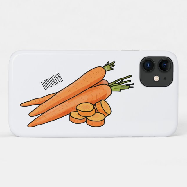 Carrot-Cartoon-Abbildung Case-Mate iPhone Hülle (Rückseite (Horizontal))