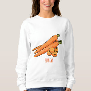 Carrot-Cartoon-Abbildung Sweatshirt