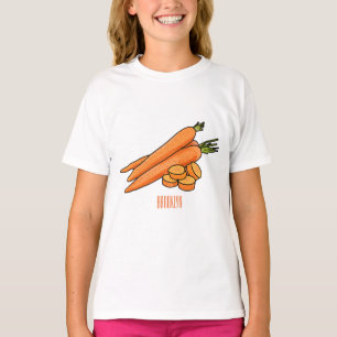 Carrot-Cartoon-Abbildung T-Shirt