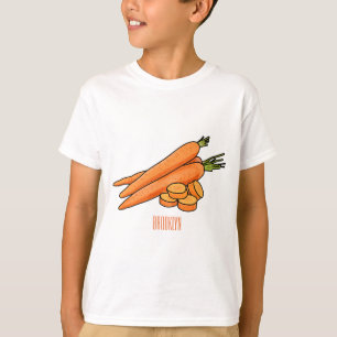 Carrot-Cartoon-Abbildung T-Shirt