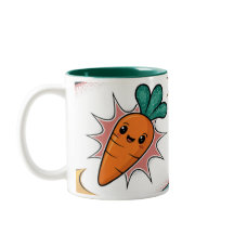 Carrot Comic Classic Tasse 2 Tone Green Interieur