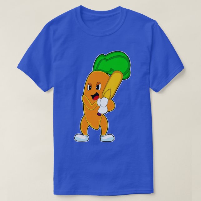 Carrot Cricket Cricket Bat T-Shirt (Design vorne)