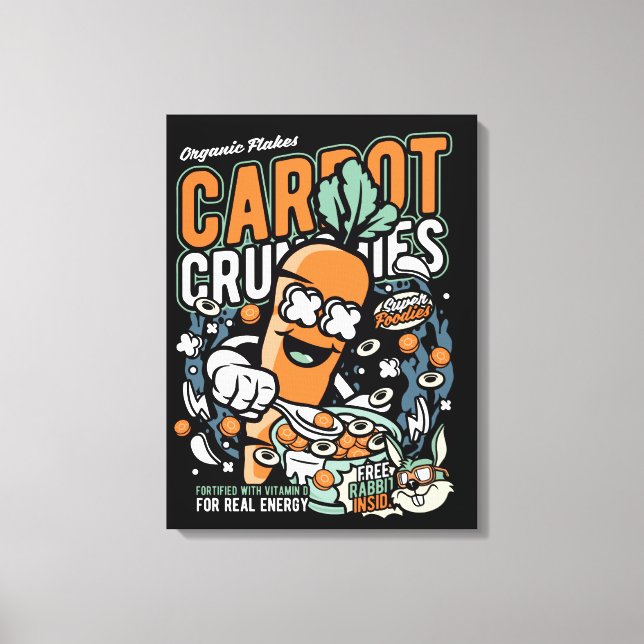 Carrot Crunchies Leinwanddruck (Vorderseite)