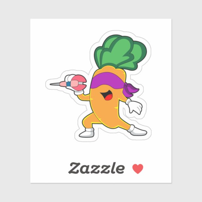 Carrot Darts Dart Aufkleber (Blatt)