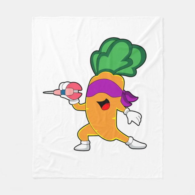 Carrot Darts Dart Fleecedecke (Vorderseite)