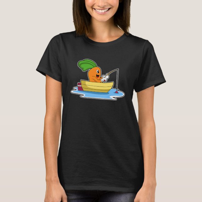 Carrot Fisher Fishing rod Fishing T-Shirt (Vorderseite)