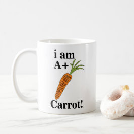 Carrot I am A+ Funny Carrot Kaffeetasse